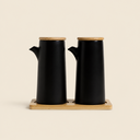 SET ACEITERA Y VINAGRERA TOKIO BLACK 400 ML
