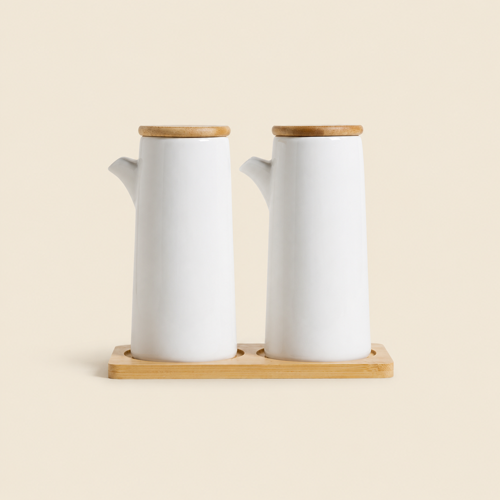 SET ACEITERA Y VINAGRERA TOKIO WHITE 400 ML