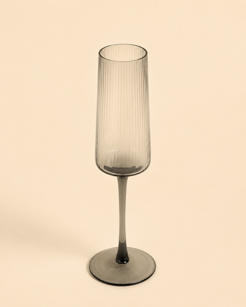 COPA CHAMPAGNE FACETADA GREY 250ML
