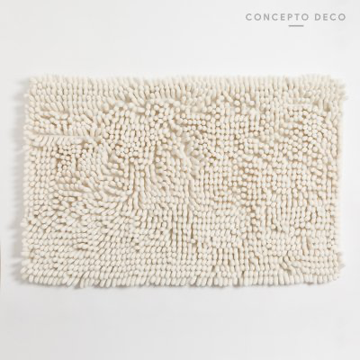 ALFOMBRA SHAGGY RECTANGULAR CREMA 50X80