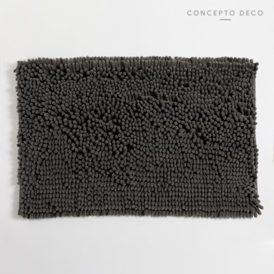 ALFOMBRA SHAGGY RECTANGULAR GRIS OSC 50X80