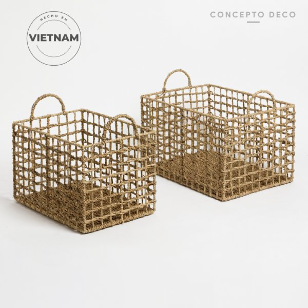 CESTO SEAGRASS 33X23CM