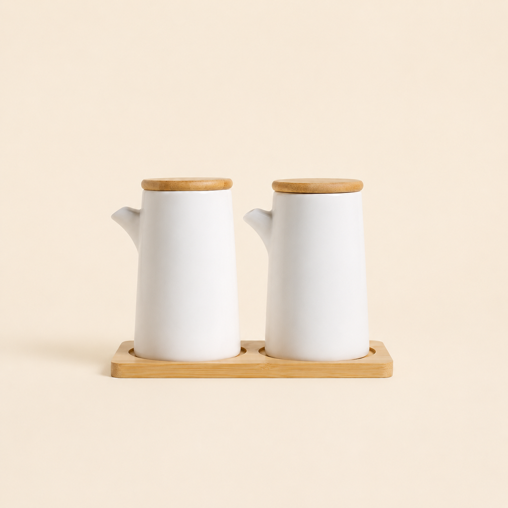 SET ACEITERA Y VINAGRERA TOKIO WHITE 250ML