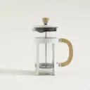 CAFETERA CON EMBOLO CREMA BAMBOO 1000 ML