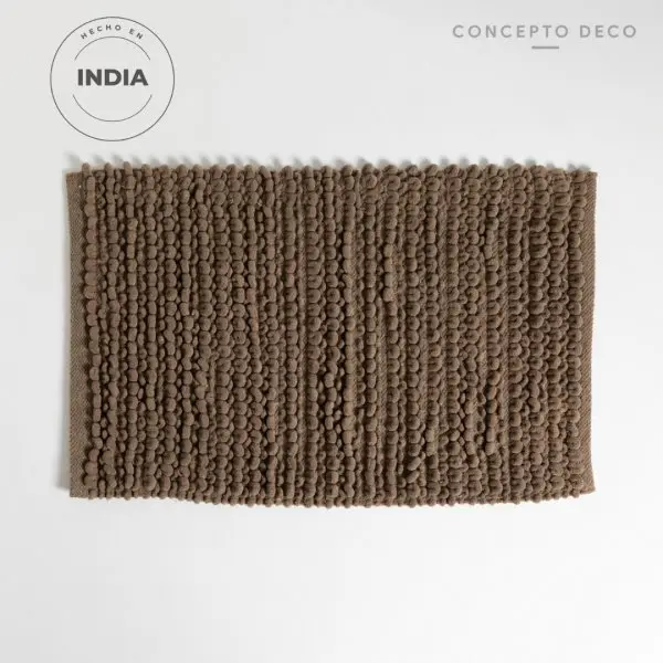 ALFOMBRA INDIA BUCLE CHICO GRIS 50X80CM 