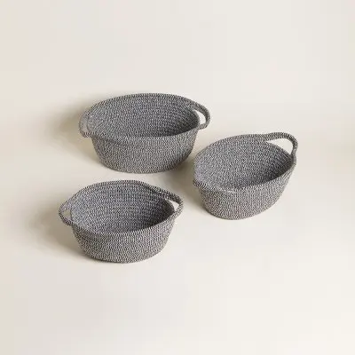 SET X 3 PANERAS OVALADAS BAKRI LIGHT 10X29X19/12X31X21/15X36X22 CM