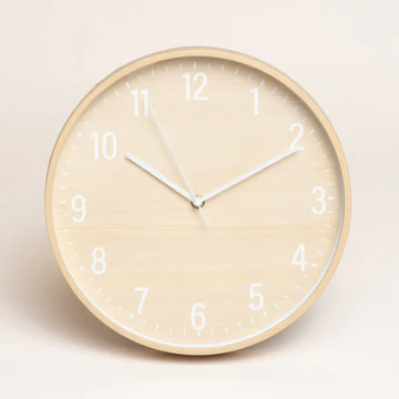 RELOJ REDONDO WOODY CLEAR  30 CM