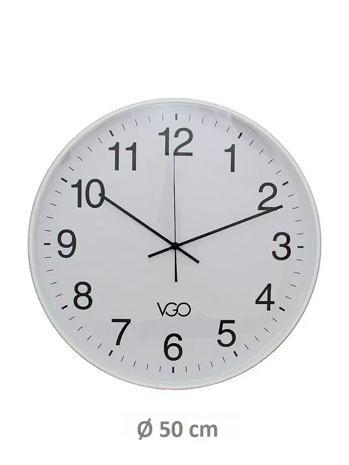RELOJ PARED BCO 50CM