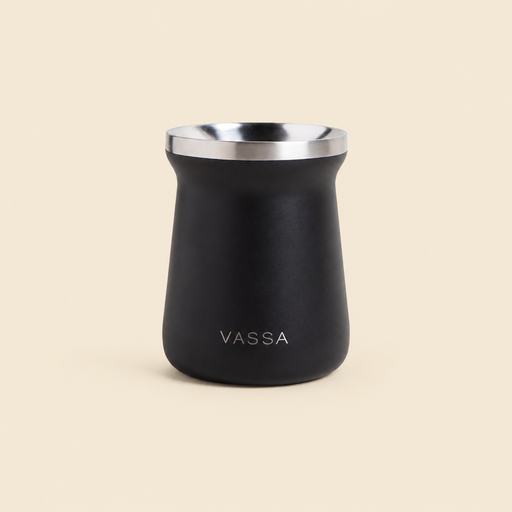 [301906] MATE VASSA ACERO INOX NEGRO 250 ML 
