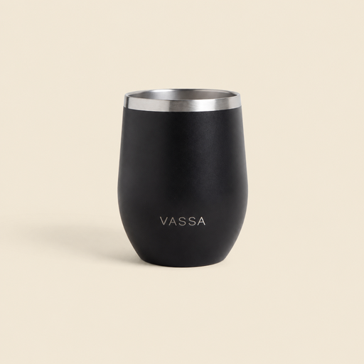 [301909] MATE VASSA ACERO INOX NEGRO 350ML 