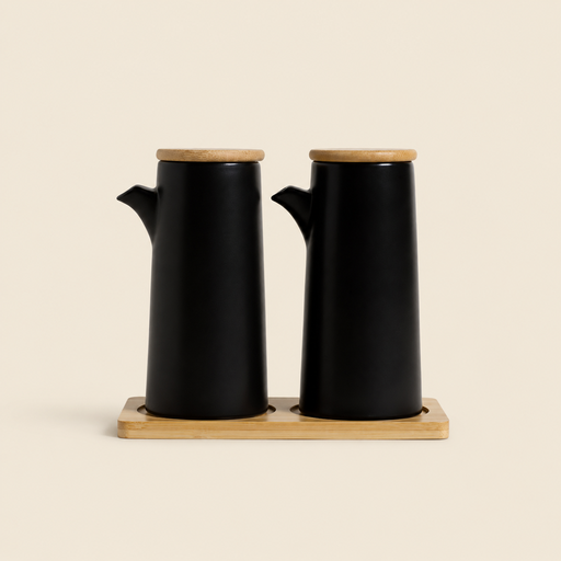 [301930] SET ACEITERA Y VINAGRERA TOKIO BLACK 400 ML
