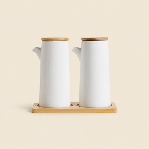 [301931] SET ACEITERA Y VINAGRERA TOKIO WHITE 400 ML