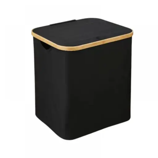 [302378] LAUNDRY RECTANGULAR NEGRO 40X33X45CM TELA