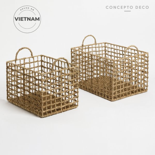 [303227] CESTO SEAGRASS 38X23CM