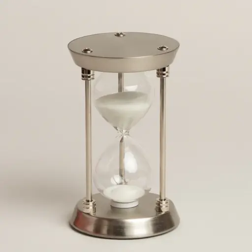 [303237] RELOJ DE ARENA PLATEADO