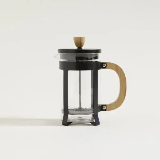 [303904] CAFETERA CON EMBOLO NEGRA Y BAMBOO 800 ML