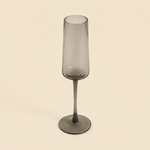 [304022] COPA CHAMPAGNE FACETADAS GREY 250 ML