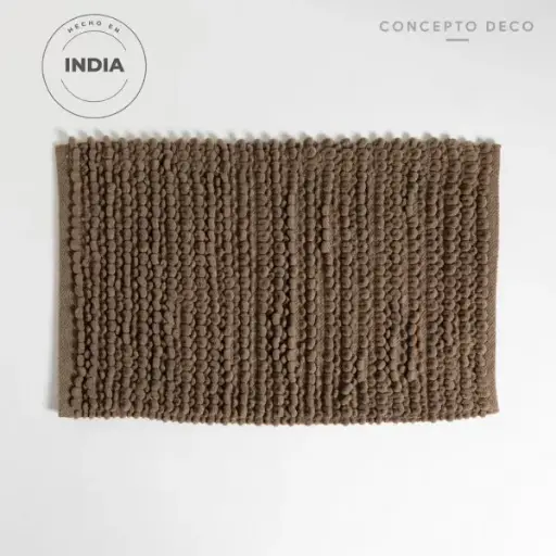 [304354] ALFOMBRA INDIA BUCLE CHICO GRIS 50X80CM 
