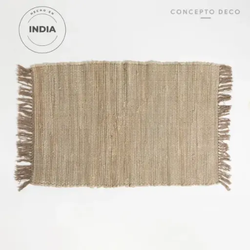 [304355] ALFOMBRA DECO INDIA ALGODON GRIS 60X90CM 