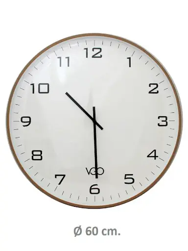 [304681] RELOJ PARED BORDE DORADO 60CM