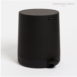 [300537] CESTO SILICONADO CIERRE SOFT REDONDO NEGRO 5LTS